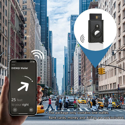 Slim-Leder-Geldbörsen mit Lasche für Air Tag