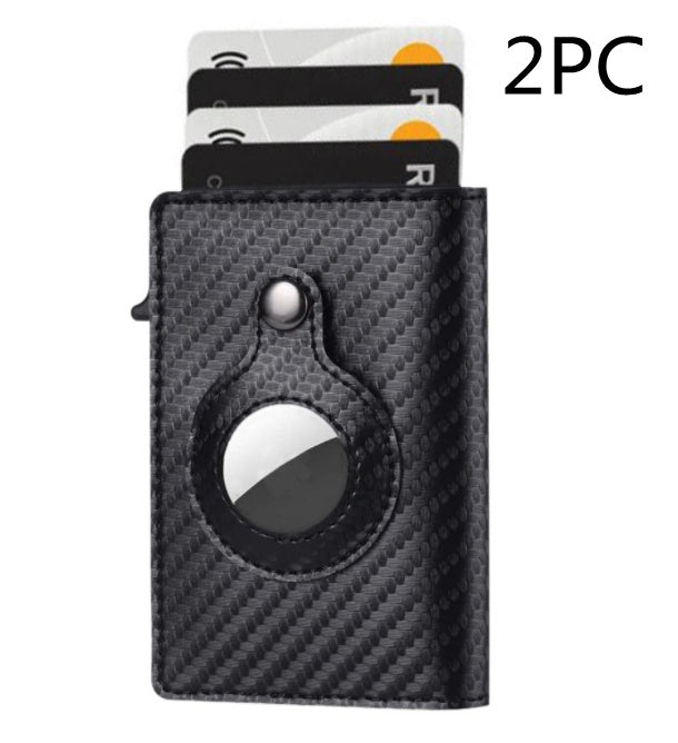 Slim-Leder-Geldbörsen mit Lasche für Air Tag